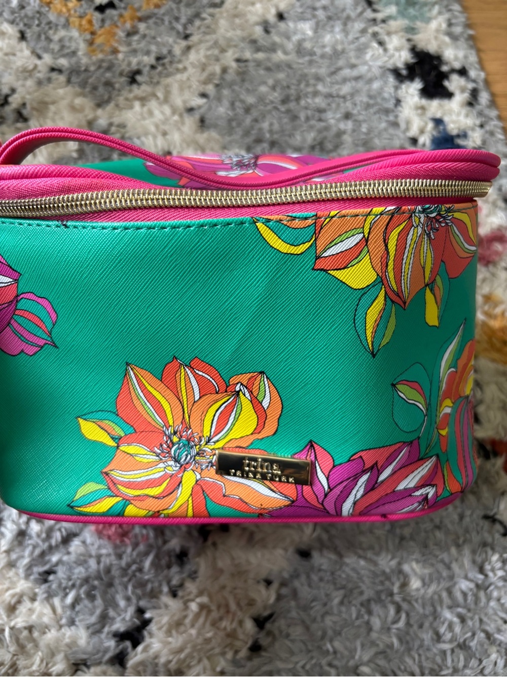 Trina Turk floral make up bag